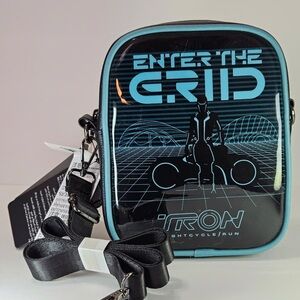 Disney Parks Loungefly Tron Crossbody Light Up and Glow in the Dark Bag